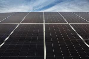 Solar panel, photovoltaic, alternative electricity source. Renewable Energy. Solar Power. photo