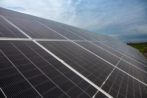 Solar panel, photovoltaic, alternative electricity source. Renewable Energy. Solar Power. photo