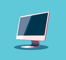 computer monitor icon colorful design illustration vector