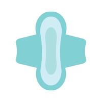 A blue sanitary pad on a white background vector