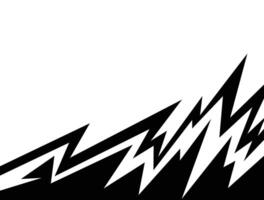 black and white lightning pattern with some copy space area vector