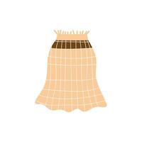 Skirt icon. Flat icon isolated on white background skirt. vector