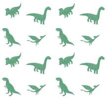 Seamless pattern of dinosaur vector