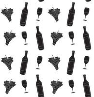 Pattern of wine vector