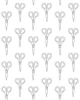 Pattern of scissors vector