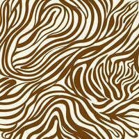 Zebra Print Seamless Pattern. Animal Skin. Abstract Pattern on Beige Backdrop. Hand Drawn Zebra Skin Background. Tile with Wild Animal Fur. vector