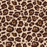 Leopard Print Seamless Pattern. Animal Skin. Abstract Pattern. Hand Drawn Leopard Skin Background. Tile with Wild Animal Fur. vector