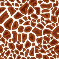 Giraffe Print Seamless Pattern. Animal Skin. Abstract Pattern on White Backdrop. Hand Drawn Giraffe Skin Background. Tile with Wild Animal Fur. vector