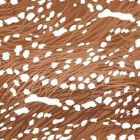 Spotted deer Print Seamless Pattern. Animal Skin. Abstract Pattern. Hand Drawn Deer Skin Background. Tile with Wild Animal Fur. vector