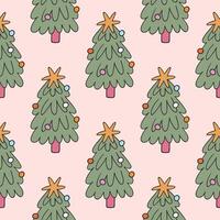 Christms tree Pattern Christmas background vector