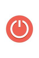 simple power icon for design. on off button vector