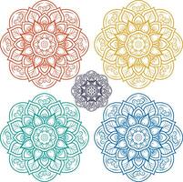 Mandala Line Pattern Design of Illustration vector