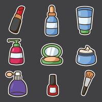 set of make up good for sticker design, pattern design, element design, etc vector