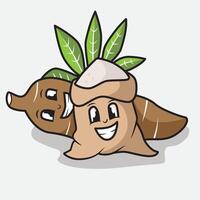 Mascot Tapioca From Cassava for your brand vector