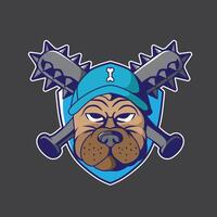 mascot logo beast with emblem for team esport and community vector