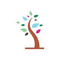 Tree logo icon vector