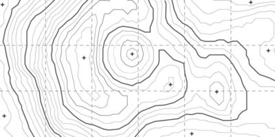 Topographic map wave. Horizontal lines stripes pattern or background with wavy distortion effect. Art design contour background. Grid map vector