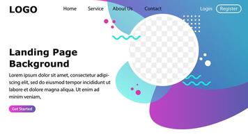 purple and blue, Abstract fluid shape, wavy, dynamic background, gradient color, flowing shapes. Gradient fluid composition with trendy. Usable for landing page vector