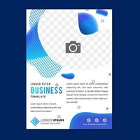 Modern template for brochure, leaflet, flyer, cover, catalog in A4 size. Abstract fluid 3d shapes trendy liquid colors backgrounds. Colored fluid graphic composition illustration vector