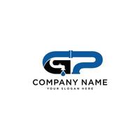 Logo GP Simple Creative Design, illustration vector