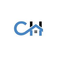 Initial CH home logo icon design , illustration vector