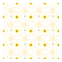 Sun flower seamless pattern png