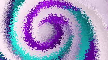 Spiral moving pattern. from various shades of purple, blue and white, creates the illusion of depth and movement symbolizing infinity. video