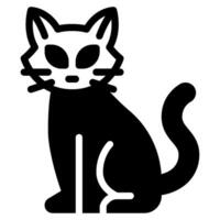 Black Cat icon for web, app, infographic, etc vector