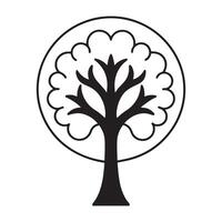 Lush Botanical Tree Graphic vector