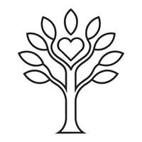 Calm Tree Forest Design vector