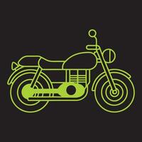 Motorcycle artwork with clean, smooth lines. vector