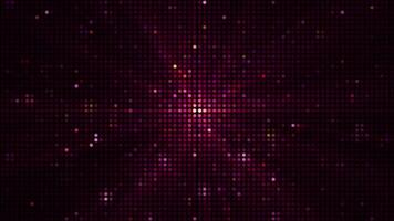Colorful flashing LED lights party background. Glowing disco wall animation. Full HD and looping multicolored glittering LEDs motion background. video