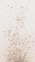 Blinking dots data visualization technology background. Half tone pattern vertical animation. video