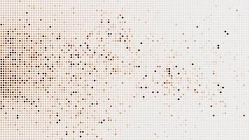 Blinking dots data visualization technology background. Half tone pattern animation. video