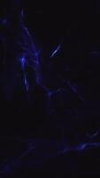 Minimalist vertical abstract background with flowing waves of blue energy light beams. video
