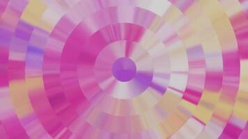 Cute colorful repeating circles pattern animation with smooth shiny rippling glass effect. video