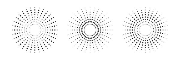 Dot radial circle lines circular radiating speed vector