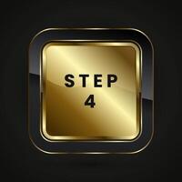 Step Your Luxury rectangle buttons and premium buttons design that used in premium web buttons for Black and gold button design vector