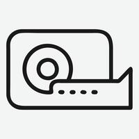 Tape Icon , Simple, Clean, and Versatile Design vector