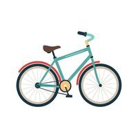Bicycle Outline on Crisp White Background vector