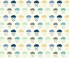 rain pattern background flat color isolated yellow soft background vector