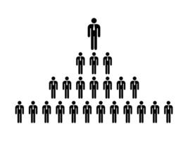stick figure pictogram icons 4 layer to top vector