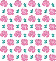 rose pattern drawing classic concept isolated white background vector