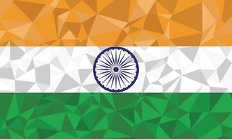 flag of india mosaic background vector