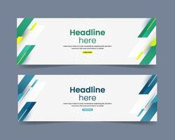 Simple banner template vector