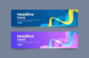 Abstract banner background vector