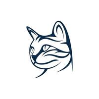 cat face design on white background vector