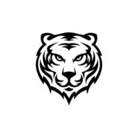 Tiger line isolated on white background vector