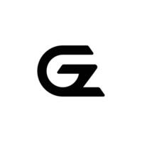 G and Z abstract letter logo vector
