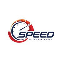 speed indicator logo design vector